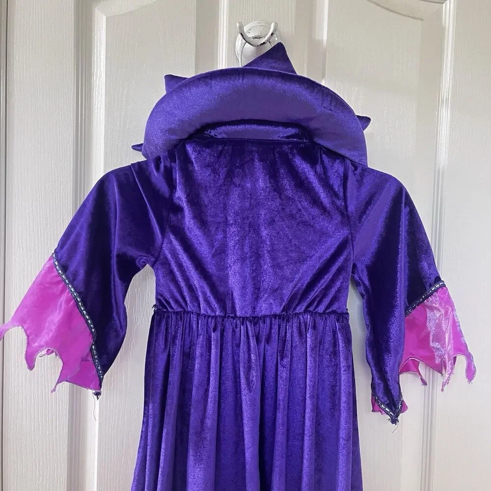 Disney Store Maleficent Halloween Costume DRESS ONLY Purple Pink Girls Size 4